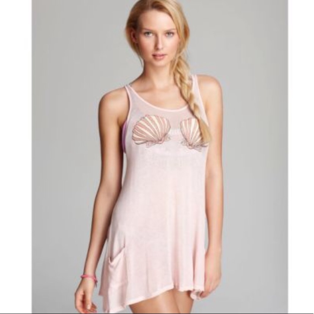Wild fox sea shell cover up dress